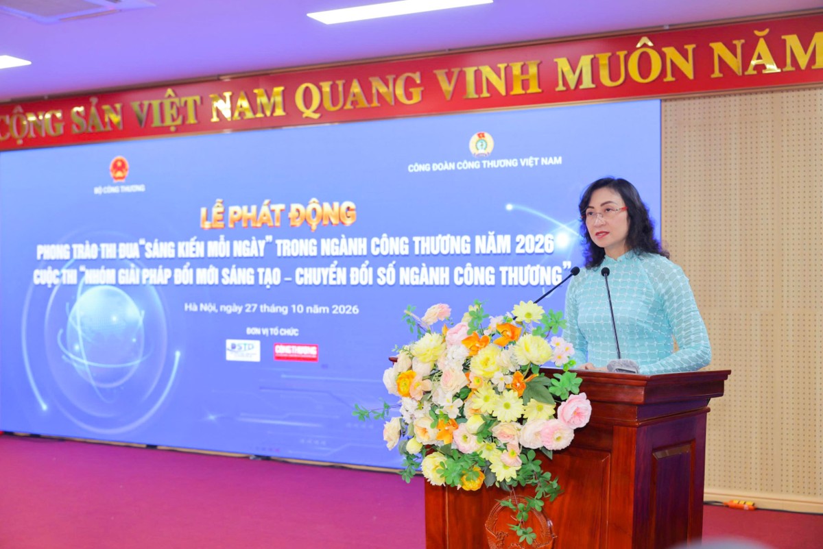 Thứ trưởng Bộ Công Thương Phan Thị Thắng phát biểu- Ảnh: Bộ Công Thương.