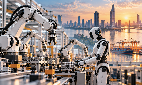Thị trường robot công nghiệp Việt Nam dự báo tăng trưởng kép 12,88% đến năm 2031