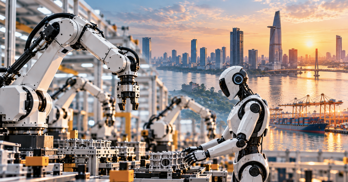 Thị trường robot công nghiệp Việt Nam dự báo tăng trưởng kép 12,88% đến năm 2031