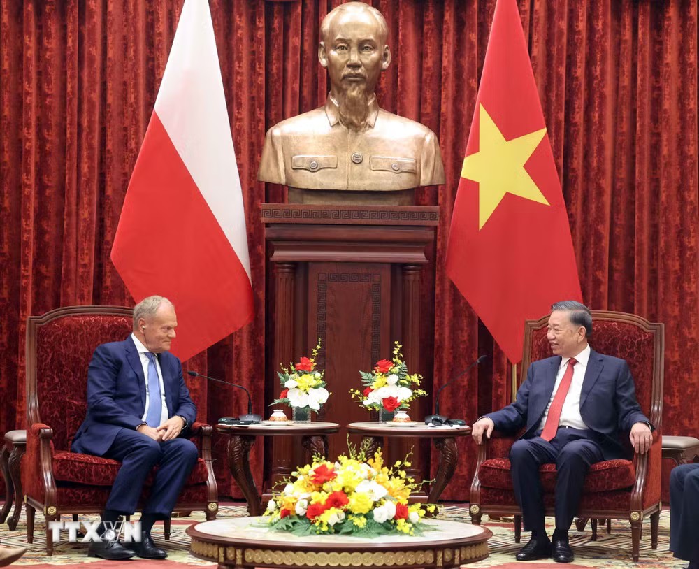 Tổng Bí thư, Chủ tịch nước Tô Lâm nhấn mạnh ý nghĩa quan trọng của việc hai nước chính thức nâng cấp quan hệ lên Đối tác chiến lược - Ảnh: TTXVN