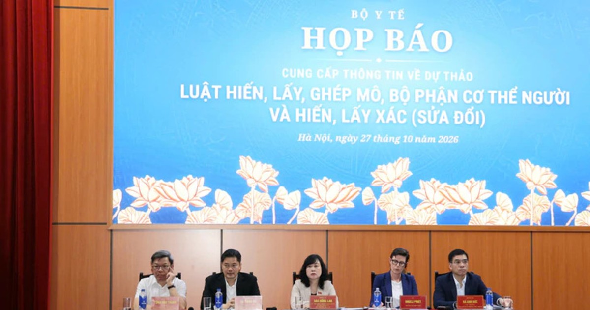 Bộ Y tế họp báo nói rõ về quy định hiến, tặng bộ phận cơ thể của người dưới 18 tuổi