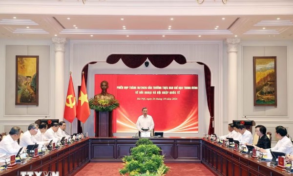 Phiên họp lần thứ nhất của Thường trực Ban Chỉ đạo Trung ương về Đối ngoại và hội nhập quốc tế