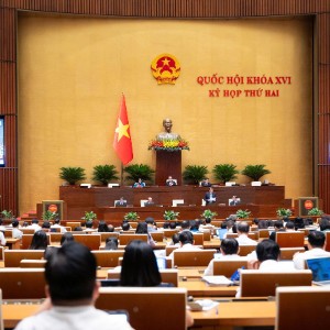 Quang cảnh phiên họp tại hội trường sáng 27/10. Ảnh: Quochoi.vn.