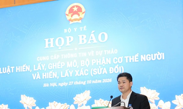 Bộ Y tế họp báo: Cấm lấy bộ phận cơ thể người dưới 18 tuổi khi còn sống