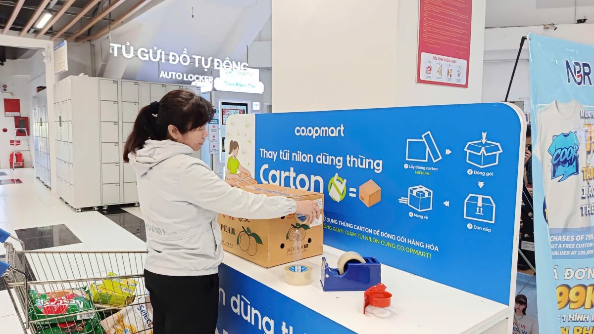 Sự thay đổi trong hành vi người tiêu dùng cũng đang tạo động lực lớn để các nhà bán lẻ điều chỉnh từ khâu đóng gói đến vận hành nội bộ. Ảnh: Co.opmart