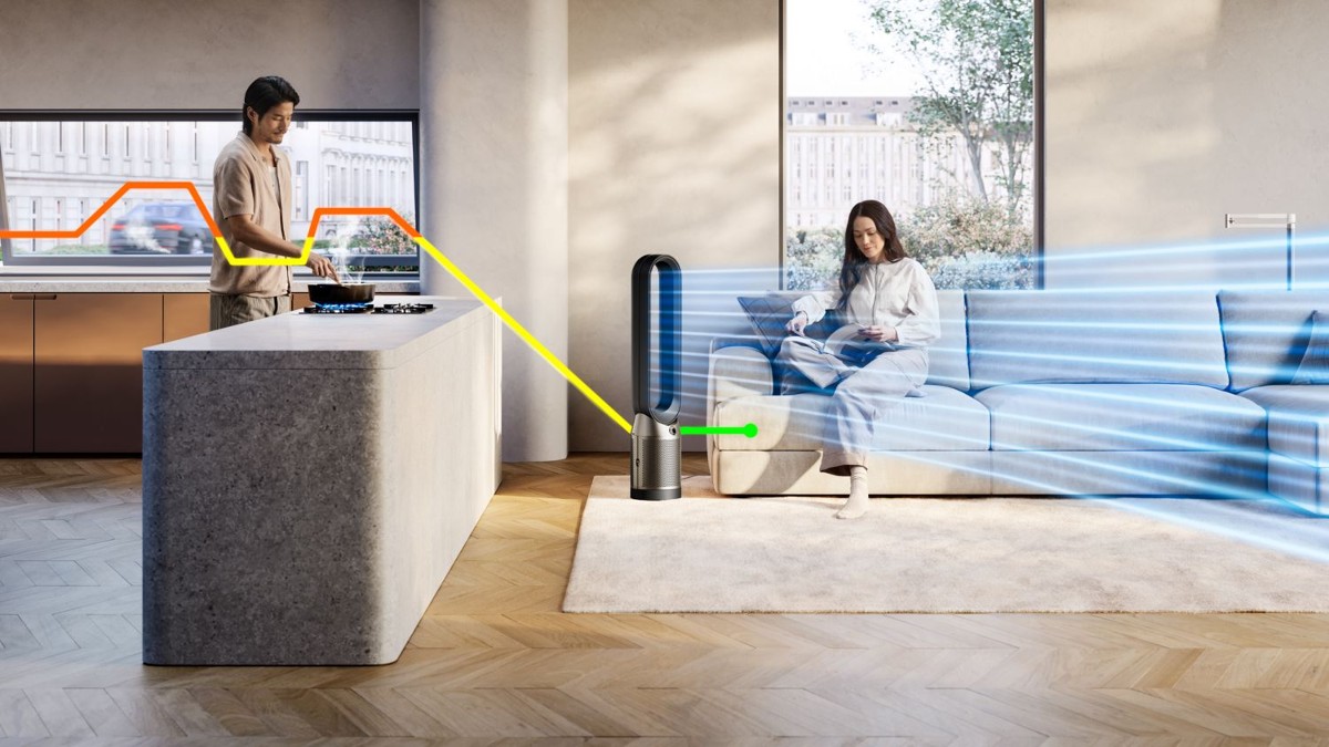Máy lọc không khí Find+Follow. Ảnh: Dyson