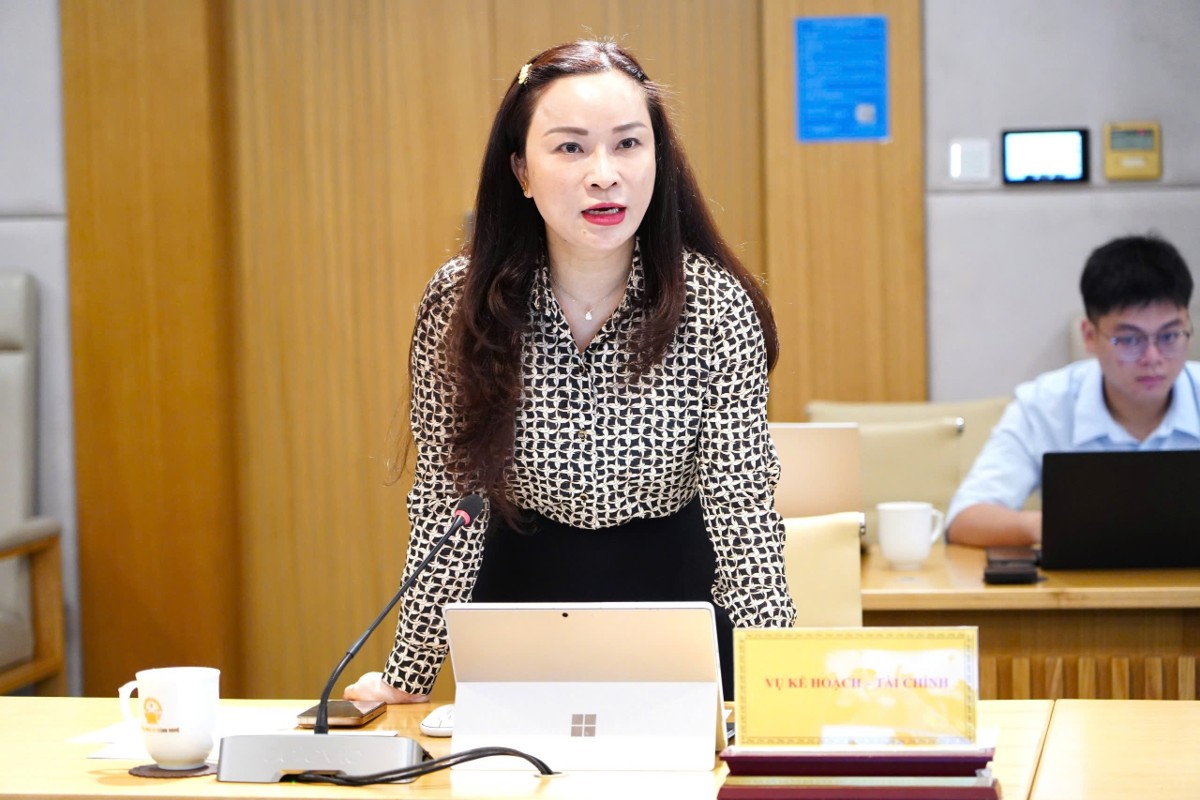 Vụ trưởng Vụ Kế hoạch - Tài chính Hoàng Thị Phương Lựu.