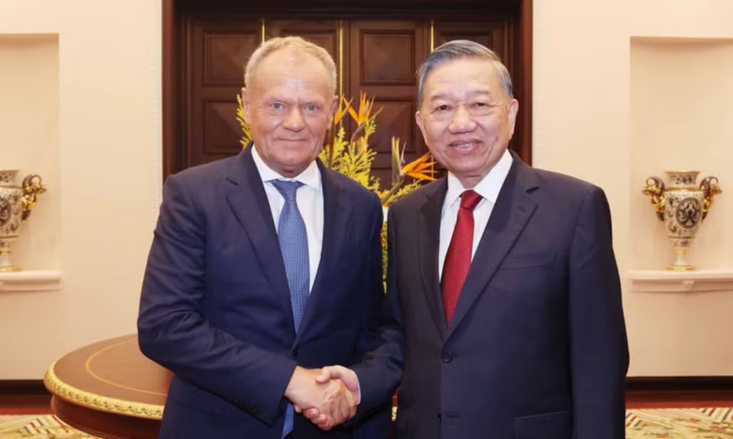 Tổng Bí thư, Chủ tịch nước Tô Lâm tiếp Thủ tướng Ba Lan Donald Tusk - Ảnh: TTXVN
