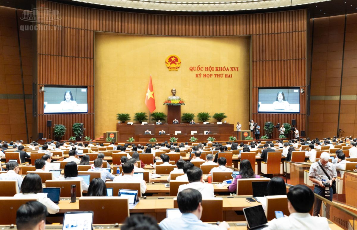 Toàn cảnh phiên họp - Ảnh: quochoi.vn