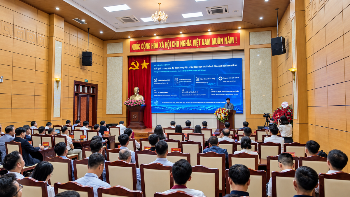 Quang cảnh hội nghị tổng kết. Ảnh: PV VnEconomy.