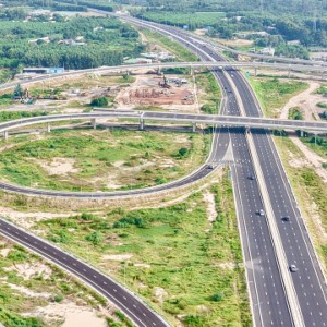 Cao tốc Biên Hoà - Vũng Tàu kết nối với sân bay Long Thành. Ảnh minh họa. Nguồn: Báo Xây dựng.