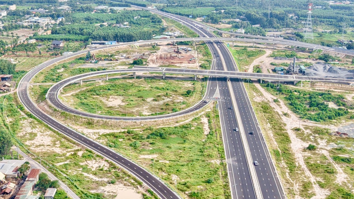 Cao tốc Biên Hoà - Vũng Tàu kết nối với sân bay Long Thành. Ảnh minh họa. Nguồn: Báo Xây dựng.