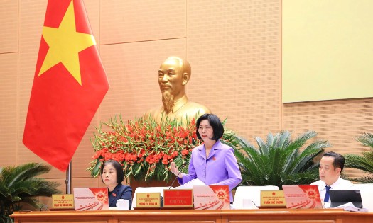 Chủ tịch HĐND TP.Hà Nội Phùng Thị Hồng Hà. Ảnh: Quốc hội