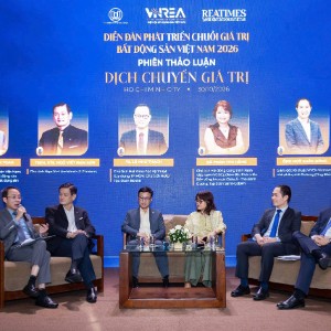 Các diễn giả, chuyên gia tại Diễn đàn Phát triển Chuỗi giá trị Bất động sản Việt Nam 2026, chiều 30/10 - Ảnh: An Hà.