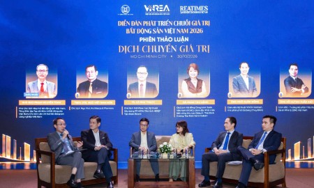 Các diễn giả, chuyên gia tại Diễn đàn Phát triển Chuỗi giá trị Bất động sản Việt Nam 2026, chiều 30/10 - Ảnh: An Hà.