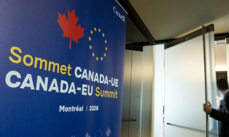 Hội nghị thượng đỉnh EU - Canada khai mạc tại Montreal ngày 29/10/2026 - Ảnh: Canadian Press.