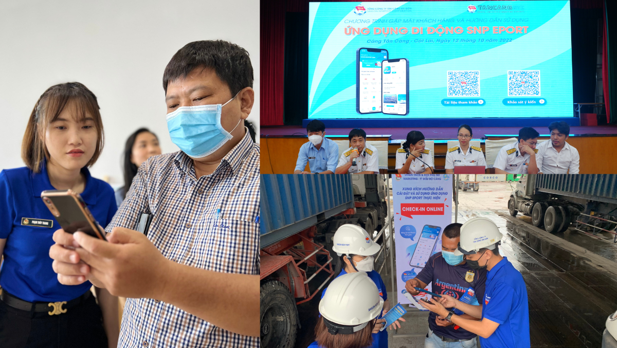 Hướng dẫn tài xế, khách hàng sử dụng các tính năng mới trên ứng dụng di động ePort.