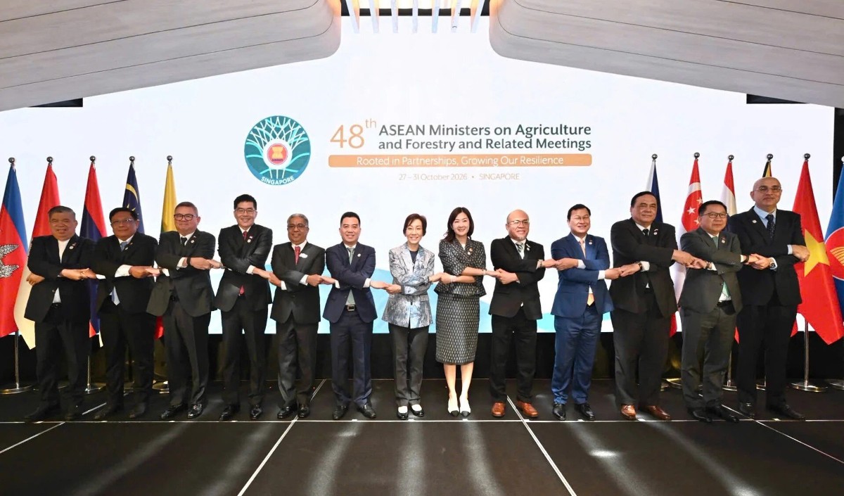 Hội nghị Bộ trưởng Nông Lâm nghiệp ASEAN lần thứ 48 khai mạc tại Singapore. Ảnh: mae.gov.vn