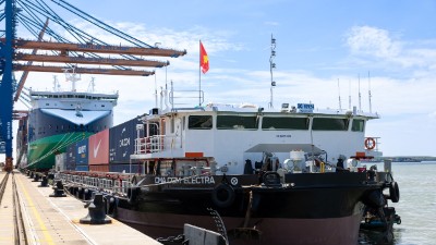 First renewable-powered electric barge advances Vietnam’s green logistics