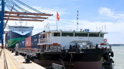 First renewable-powered electric barge advances Vietnam’s green logistics