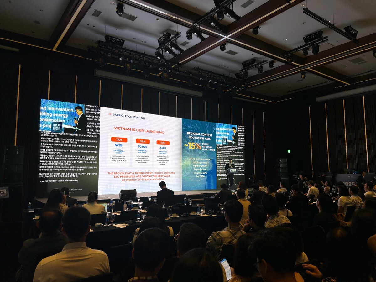 Các startup giới thiệu về các giải pháp công nghệ tại sự kiện. Ảnh: NIC.